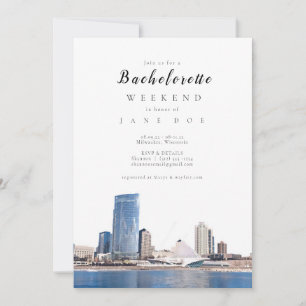 Invitación a la fiesta de Bachelorette Skyline de 