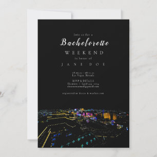 Invitación a la fiesta de Bachelorette Skyline de