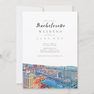 Invitación a la fiesta de Bachelorette Skyline de