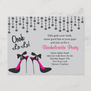 Invitación a la fiesta de Bachelortte de High Heel