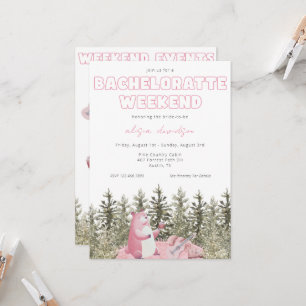 Invitación a la fiesta de bachillerato de oso de c