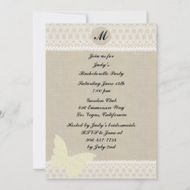 Invitación a la fiesta de bachillerato en monogram