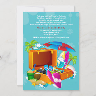 Invitación a la fiesta de bachillerato tropical