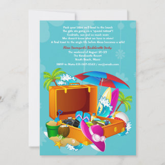 Invitación a la fiesta de bachillerato tropical
