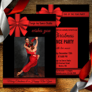 Invitación a la fiesta de baile de Año Nuevo de lo
