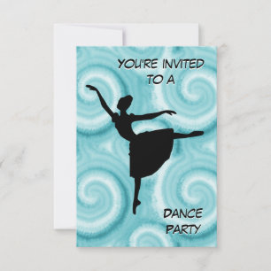 Invitación a la fiesta de baile de Ballerina