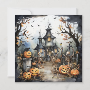 Invitación a la fiesta de baile de Halloween