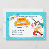Invitación a la Fiesta de Baile de Hip Hop