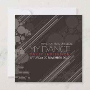 Invitación a la fiesta de baile de la casa de Funk