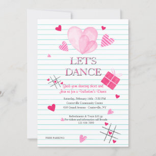 Invitación a la Fiesta de Baile del Día de San Val