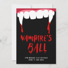 Invitación a la fiesta de Ball de Vampire en Hallo