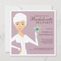 Invitación a la fiesta de balneario de Novia Moder