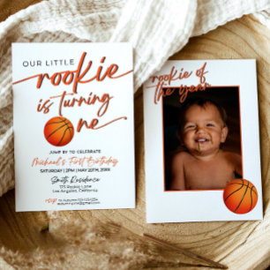 Invitación a la Fiesta de Baloncesto Año de Novato