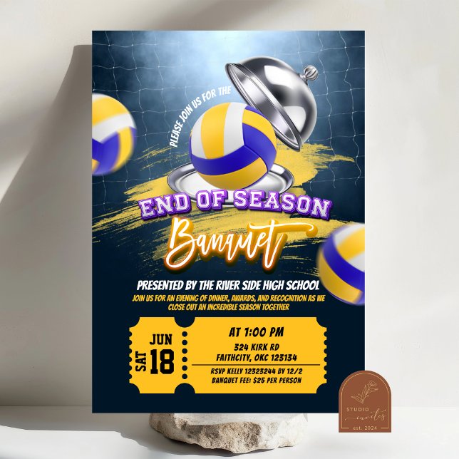 Invitación a la fiesta de banquete de fin de tempo (Subido por el creador)
