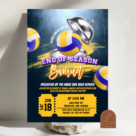 Invitación a la fiesta de banquetes Volley Ball En