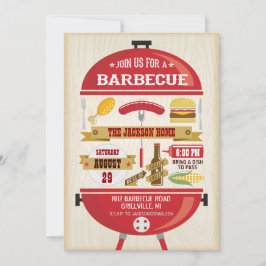 Invitación a la fiesta de barbacoa
