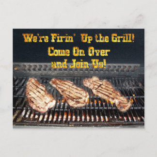Invitación a la fiesta de barbacoa