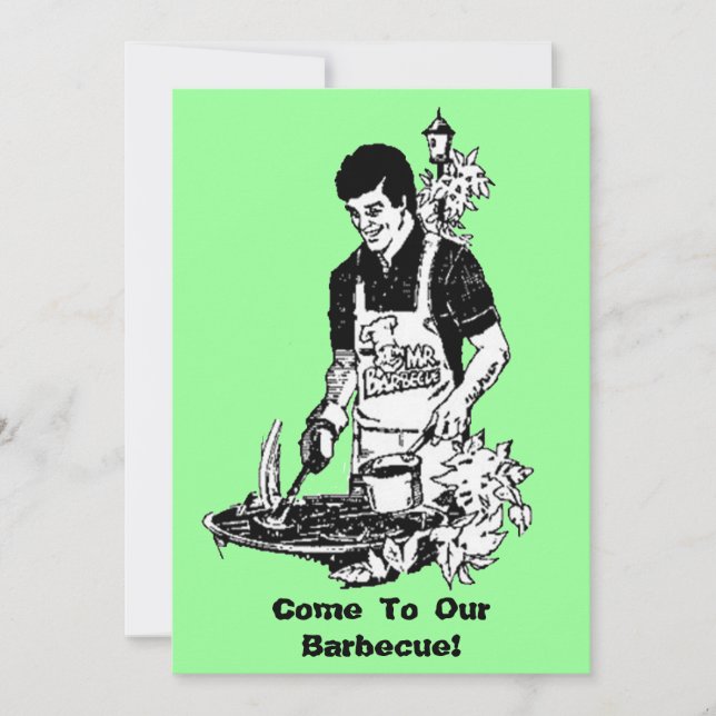 Invitación a la fiesta de barbacoa (Anverso)