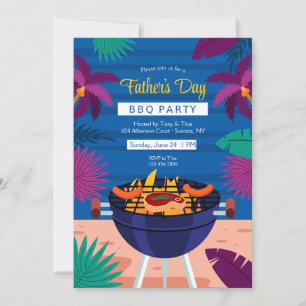 Invitación a la fiesta de barbacoa