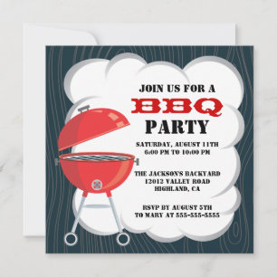 Invitación a la fiesta de barbacoa