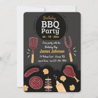 Invitación a la fiesta de barbacoa