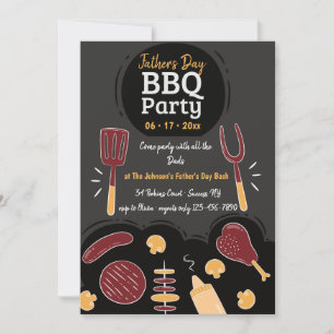 Invitación a la fiesta de barbacoa