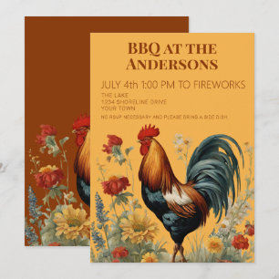 Invitación a la fiesta de barbacoa del 4 de julio