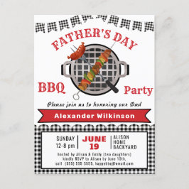 Invitación a la fiesta de barbacoa del Día del Pad