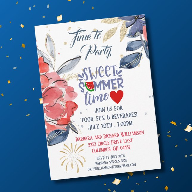 Invitación a la fiesta de barbacoa en picnic de ve (Subido por el creador)