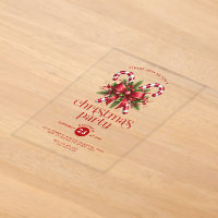 Invitación a la fiesta de bastón de caramelo de Na