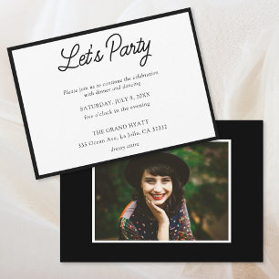 Invitación a la fiesta de Bat Mitzvah moderna en b