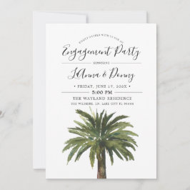 Invitación a la fiesta de Beach Engagement Palms D
