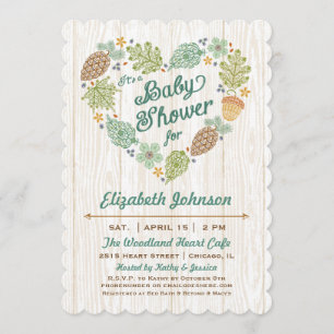 Invitación a la Fiesta de Bebé Bosque Encantado