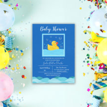 Invitación a la fiesta de bebé con burbujas de pat