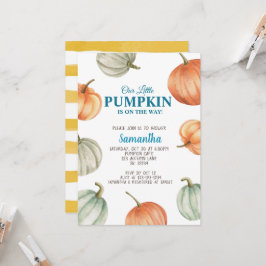 Invitación a la fiesta de bebé de calabaza, Baby S