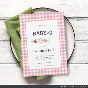 Invitación a la Fiesta de Bebé de la Pareja BabyQ 