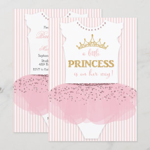 Invitación a la fiesta de bebé de Una Pequeña Prin