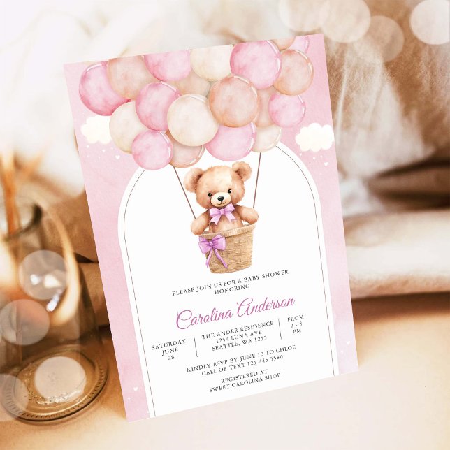Invitación a la Fiesta de Bebé del Osito de Peluch (Subido por el creador)