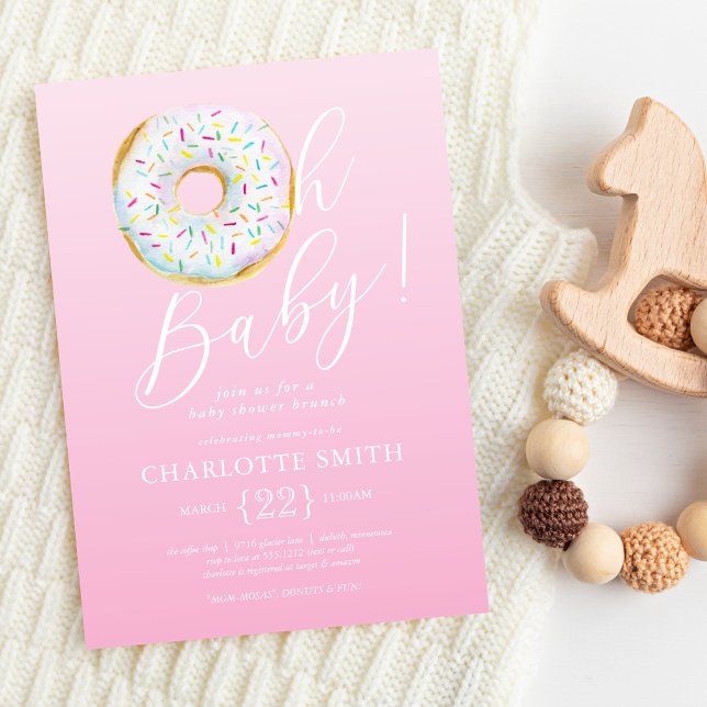 Invitación a la Fiesta de Bebé Donut (Subido por el creador)