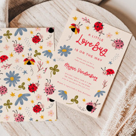 Invitación a la Fiesta de Bebé Love Bug | Invitaci