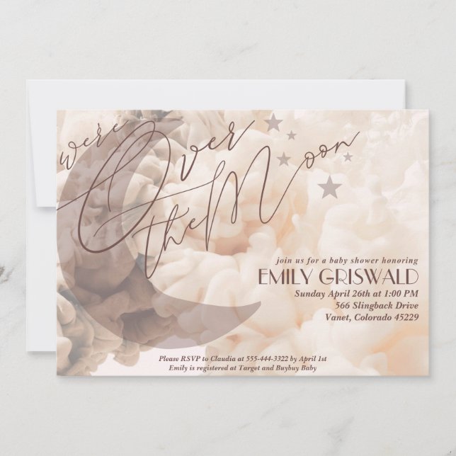 Invitación a la Fiesta de Bebé Neutral en cuanto a (Anverso)