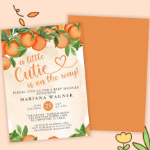 Invitación a la fiesta de bebé neutral en género L