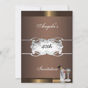 Invitación a la fiesta de bebidas y chocolate