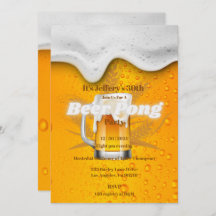 Invitación a la fiesta de Beer pong