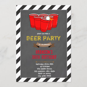 Invitación a la fiesta de Beerpong