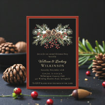 Invitación a la Fiesta de Berry de Invierno