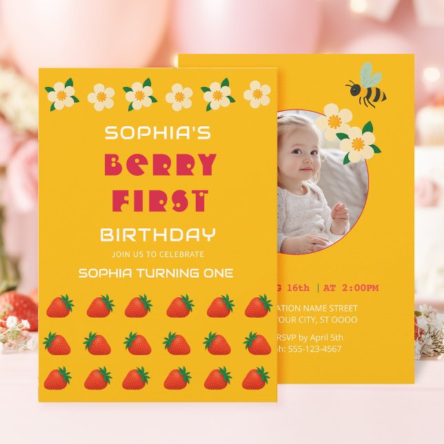 Invitación a la fiesta de Berry Sweet (Subido por el creador)