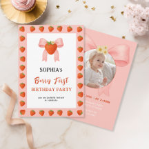 Invitación a la fiesta de Berry Sweet