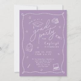 Invitación a la fiesta de bienvenida de Lavender P