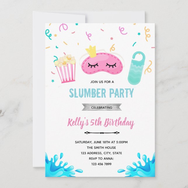 Invitación a la fiesta de billar del hotel (Anverso)